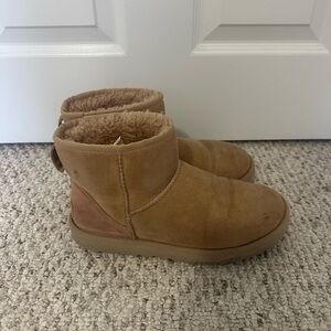 UGG Tan Suede Shearling Boots
